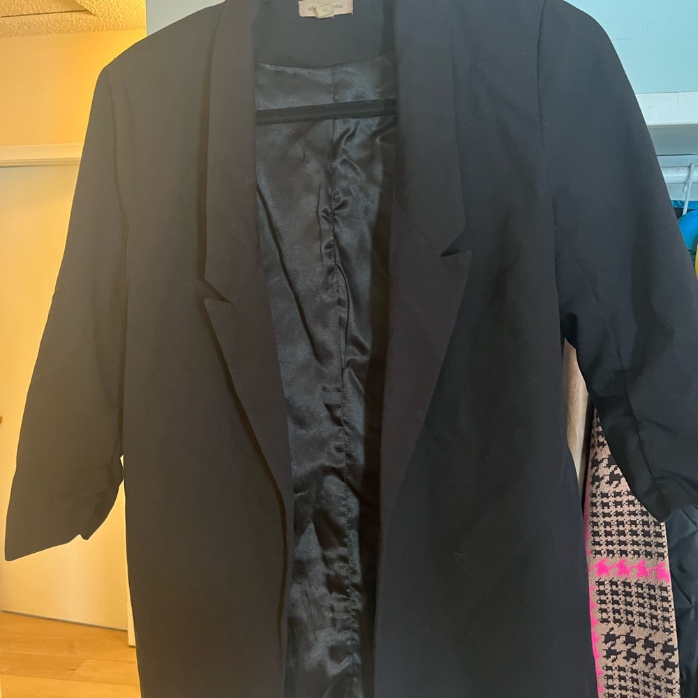 Silence + Noise Classic Black Blazer